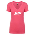 Women's Deep V-Neck T-Shirt "Pink"